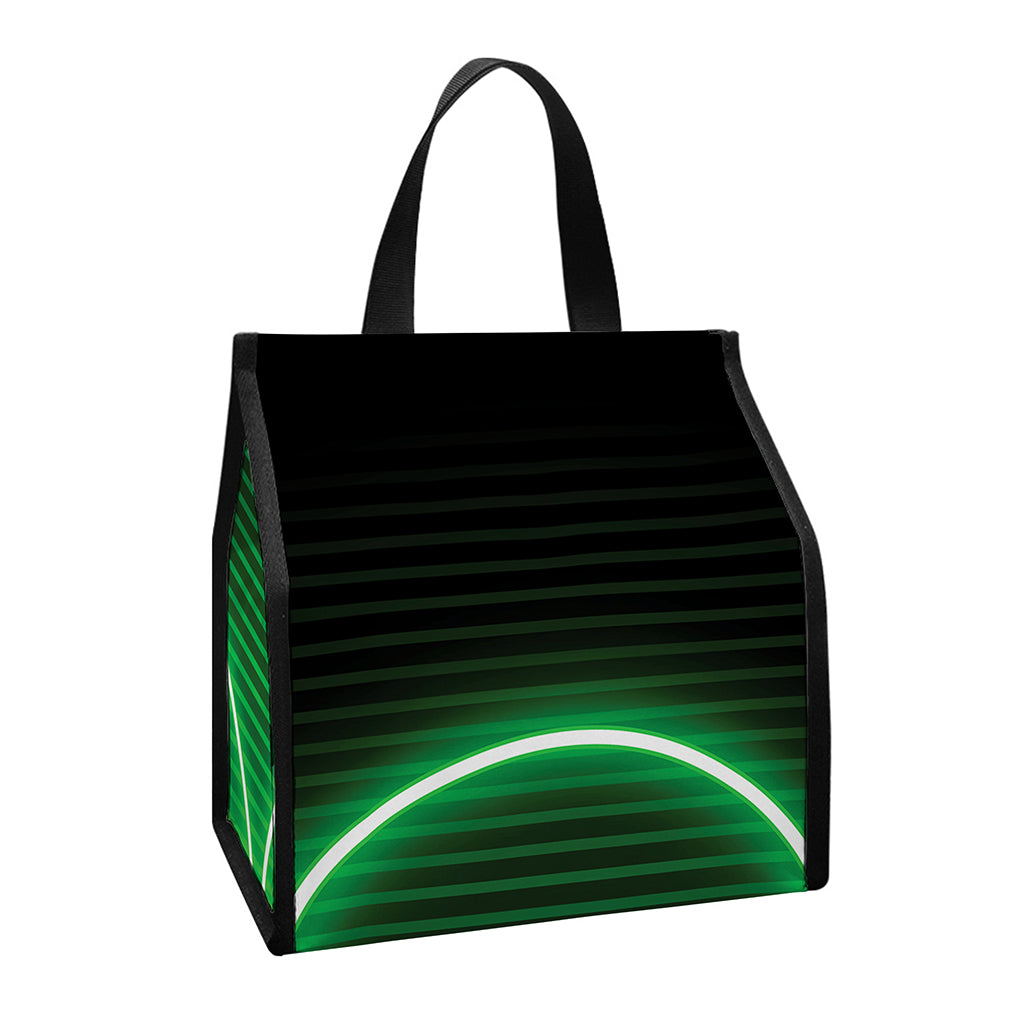 Green Light Alien Print Insulated Lunch Tote