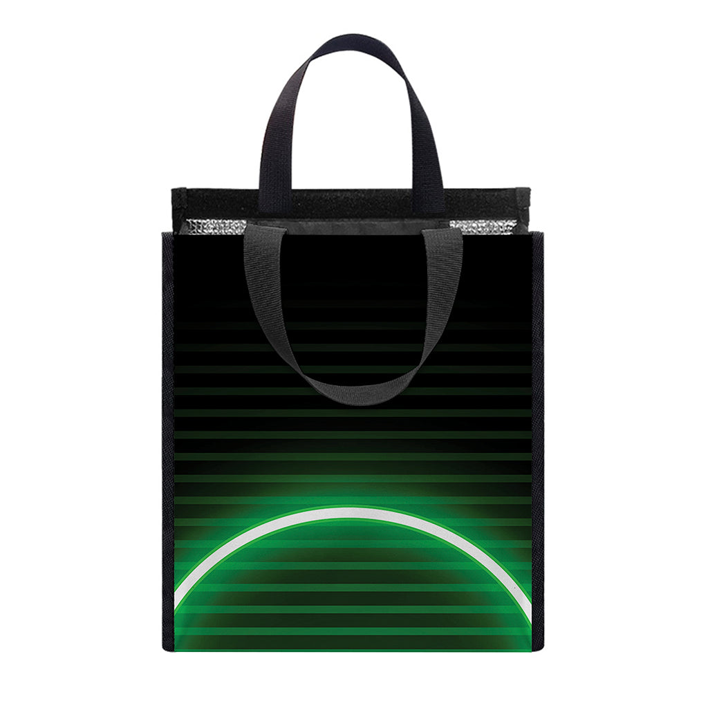 Green Light Alien Print Insulated Lunch Tote