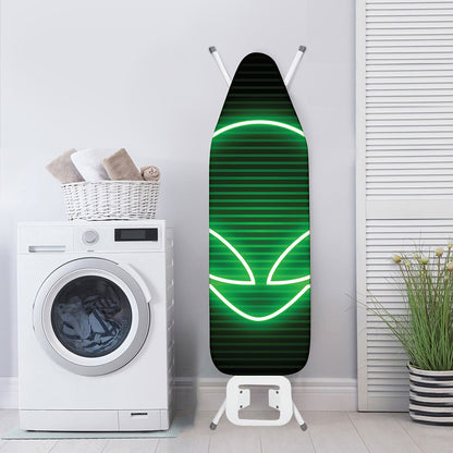 Green Light Alien Print Ironing Board Cover