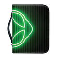 Green Light Alien Print Leather Bible Cover