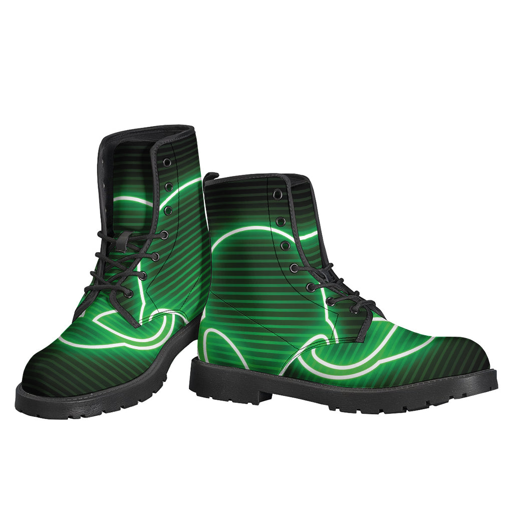 Green Light Alien Print Backpack
