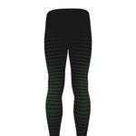 Green Light Alien Print Men's leggings