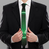 Green Light Alien Print Necktie