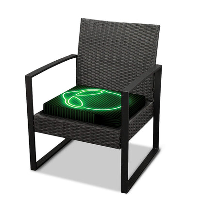 Green Light Alien Print Outdoor Seat Cushion Cover