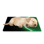 Green Light Alien Print Pet Cooling Mat Cover