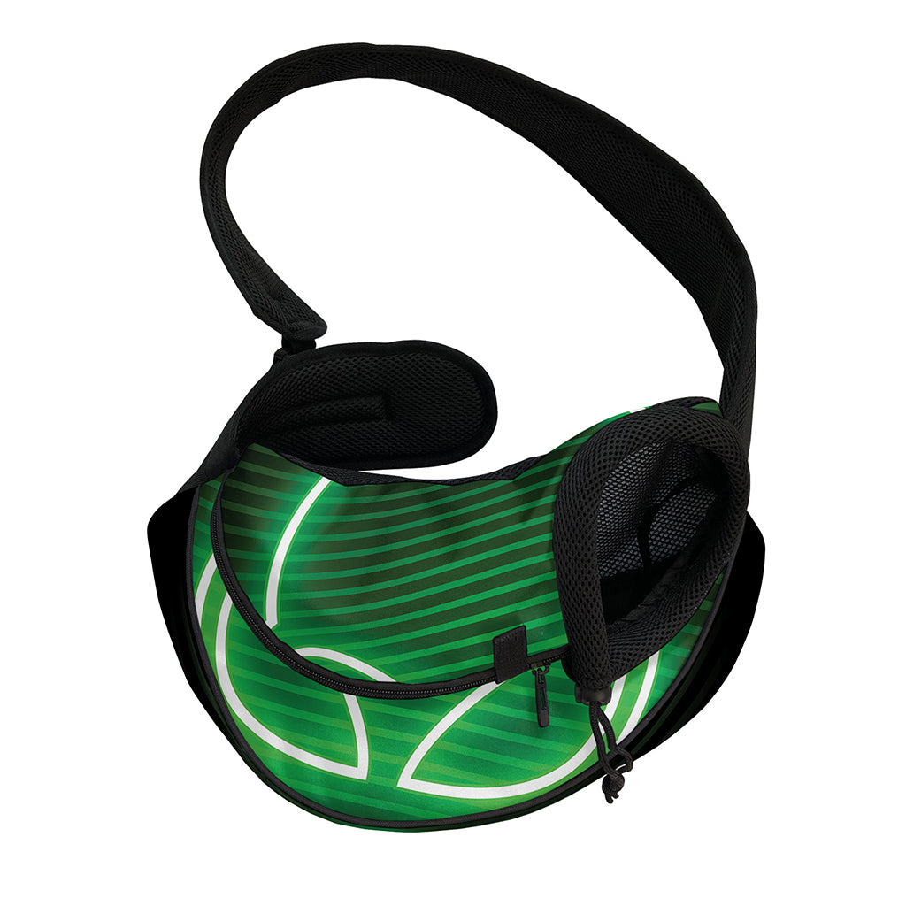 Green Light Alien Print Pet Sling Carrier