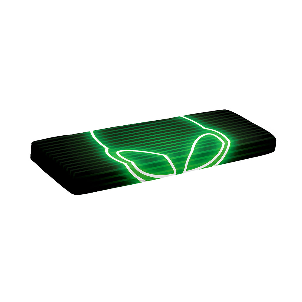 Green Light Alien Print Piano Keyboard Cover