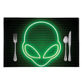 Green Light Alien Print Placemat
