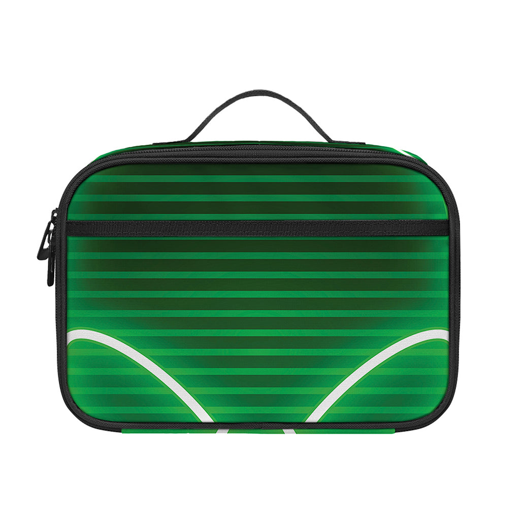 Green Light Alien Print Portable Lunch Bag
