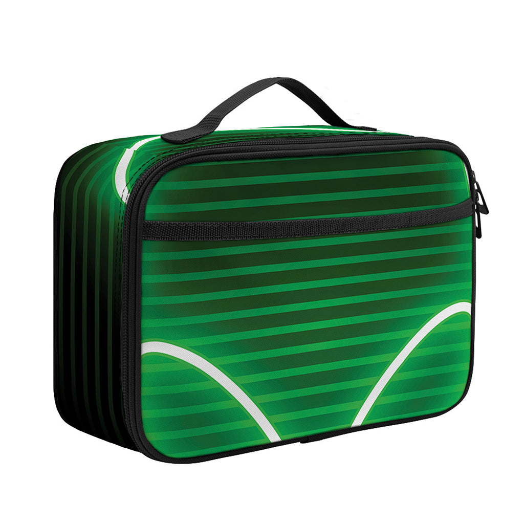 Green Light Alien Print Portable Lunch Bag