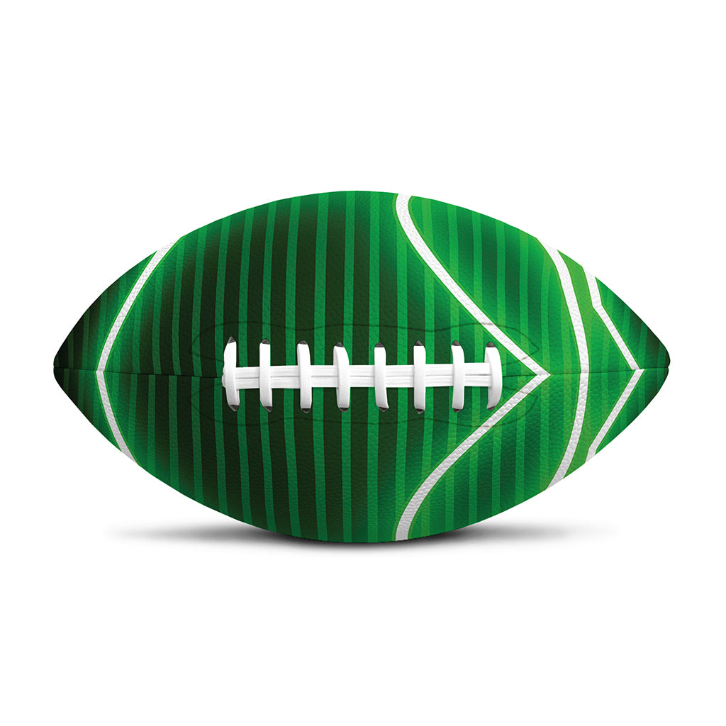 Green Light Alien Print Rugby Ball