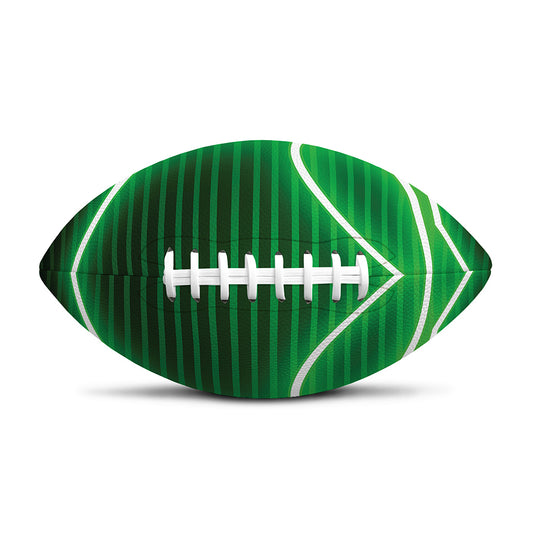 Green Light Alien Print Rugby Ball