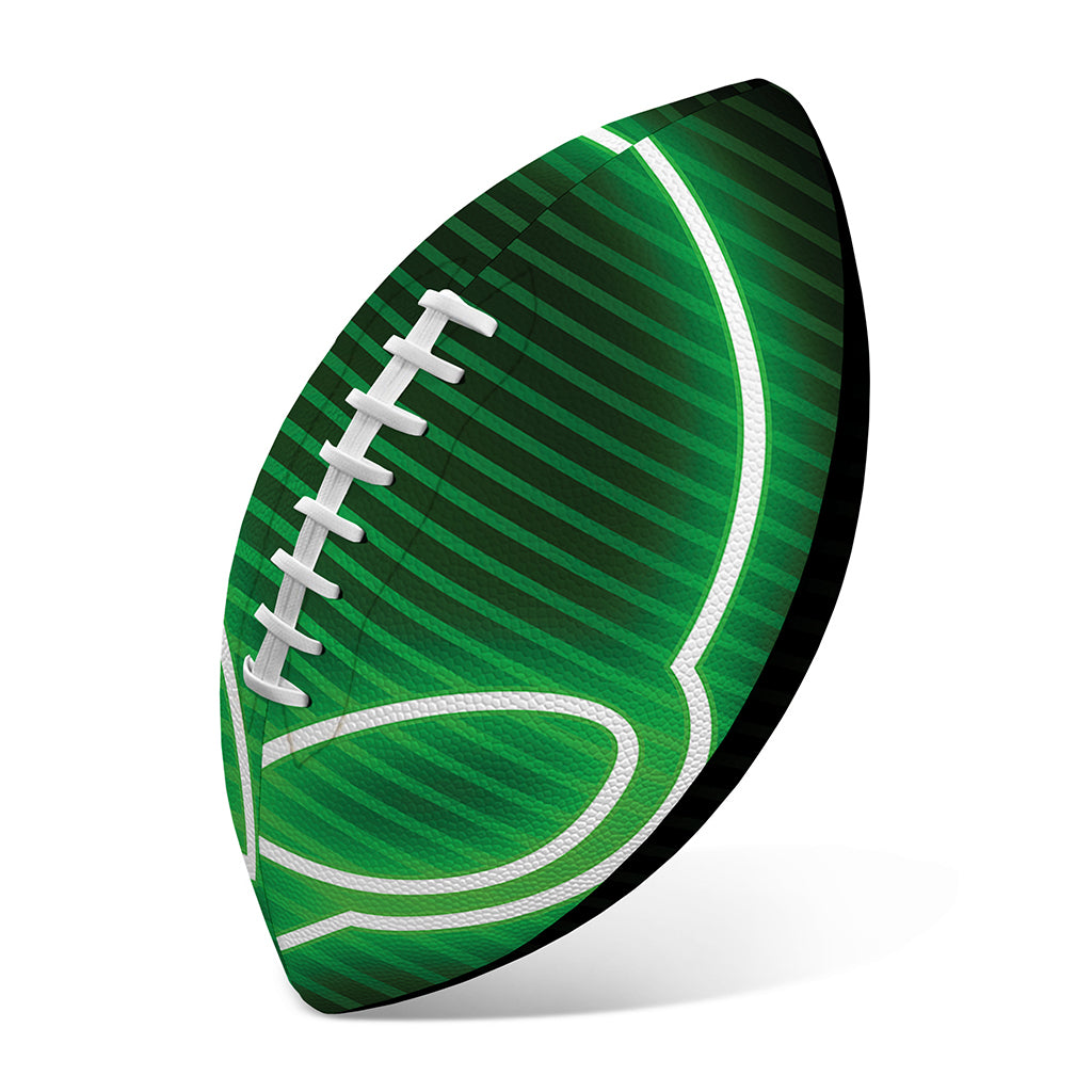 Green Light Alien Print Rugby Ball