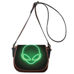 Green Light Alien Print Saddle Bag