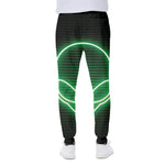 Green Light Alien Print Scuba Joggers