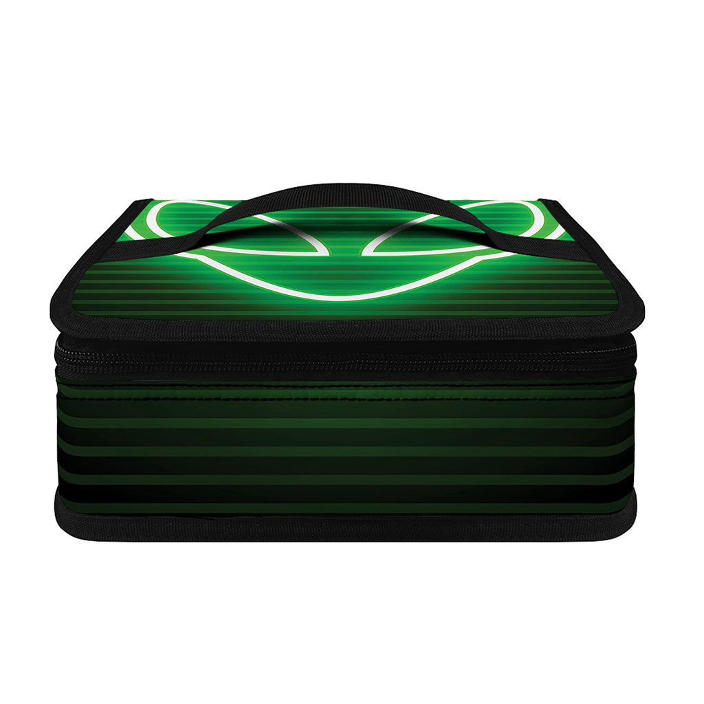 Green Light Alien Print Small Lunch Bag
