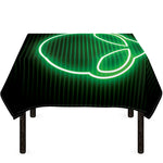 Green Light Alien Print Tablecloth