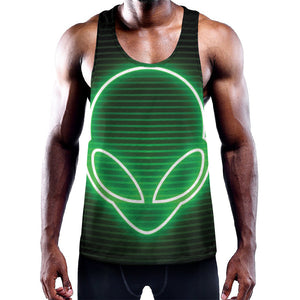 Green Light Alien Print Training Tank Top