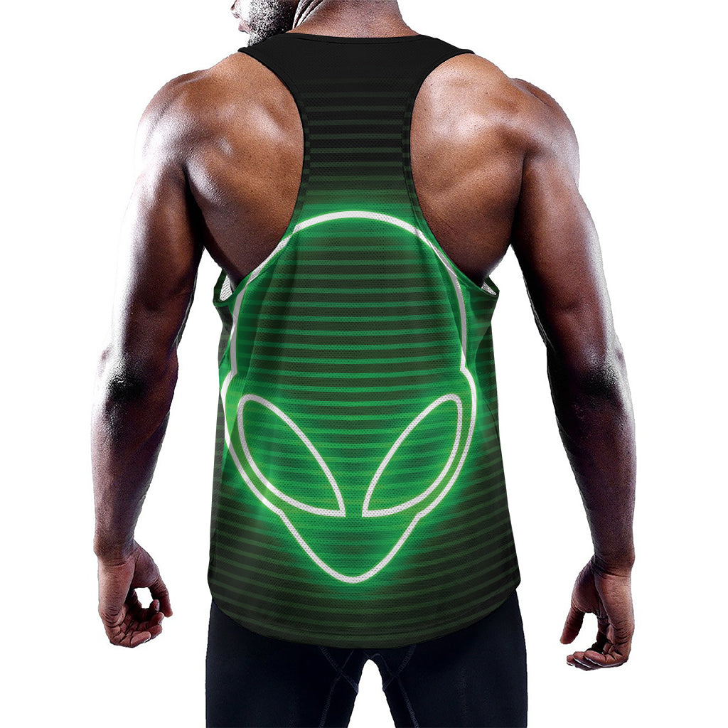 Green Light Alien Print Training Tank Top