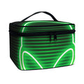 Green Light Alien Print Travel Makeup Bag