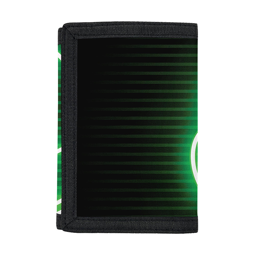 Green Light Alien Print Trifold Wallet