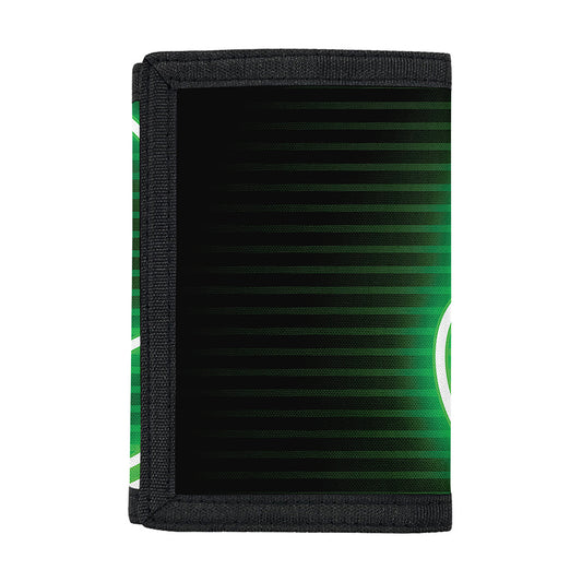 Green Light Alien Print Trifold Wallet