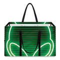 Green Light Alien Print Utility Tote Bag