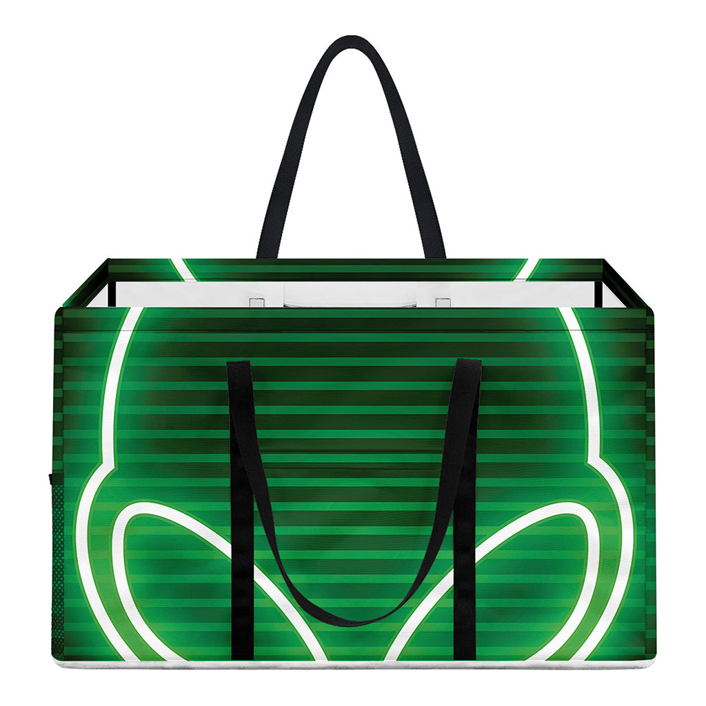 Green Light Alien Print Utility Tote Bag
