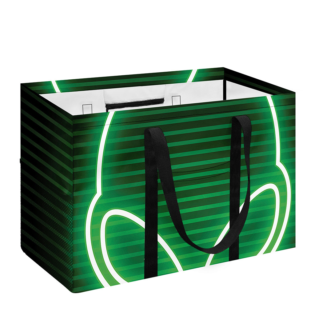 Green Light Alien Print Utility Tote Bag