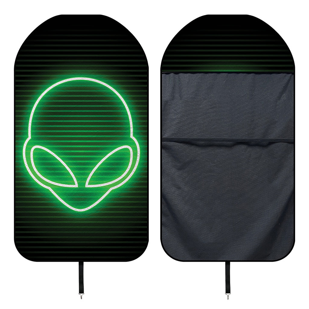 Green Light Alien Print Waterproof Car Seat Cover