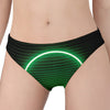 Green Light Alien Print Women's Panties