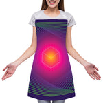 Green Light EDM Geometric Print Adjustable Apron