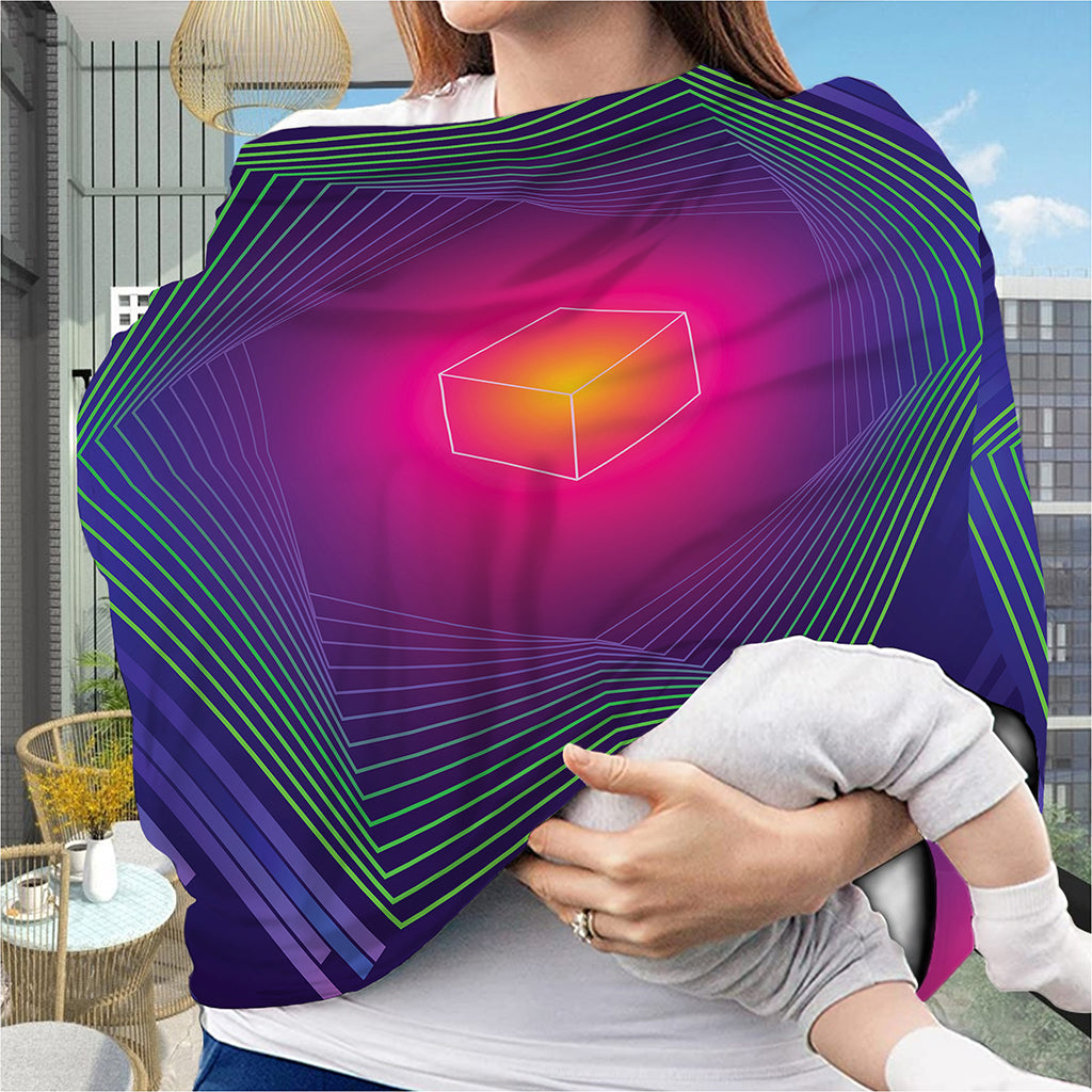 Green Light EDM Geometric Print Baby Seat Cover