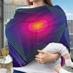 Green Light EDM Geometric Print Baby Seat Cover