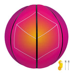 Green Light EDM Geometric Print Basketball