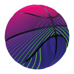 Green Light EDM Geometric Print Basketball