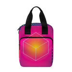 Green Light EDM Geometric Print Bible Tote Bag