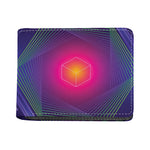Green Light EDM Geometric Print Bifold Wallet