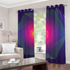 Green Light EDM Geometric Print Blackout Grommet Curtains