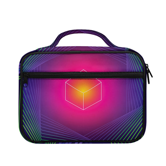 Green Light EDM Geometric Print Briefcase Bible Bag