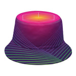 Green Light EDM Geometric Print Bucket Hat