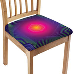 Green Light EDM Geometric Print Chair Cushion Cover