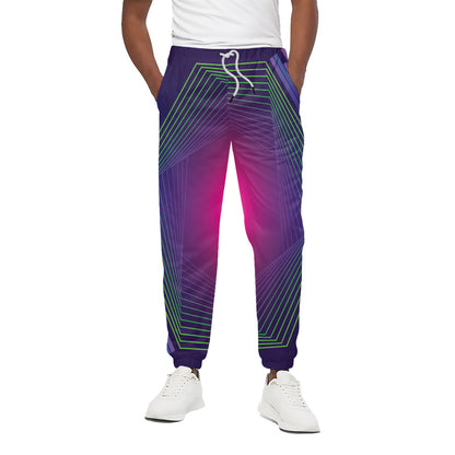 Green Light EDM Geometric Print Cotton Pants