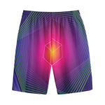 Green Light EDM Geometric Print Cotton Shorts