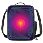 Green Light EDM Geometric Print Crossbody Lunch Bag
