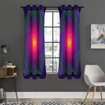 Green Light EDM Geometric Print Curtain