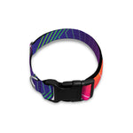 Green Light EDM Geometric Print Dog Collar