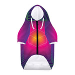 Green Light EDM Geometric Print Dog Zip Up Hoodie