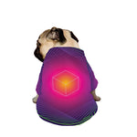 Green Light EDM Geometric Print Dog Zip Up Jacket