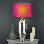 Green Light EDM Geometric Print Drum Lamp Shade